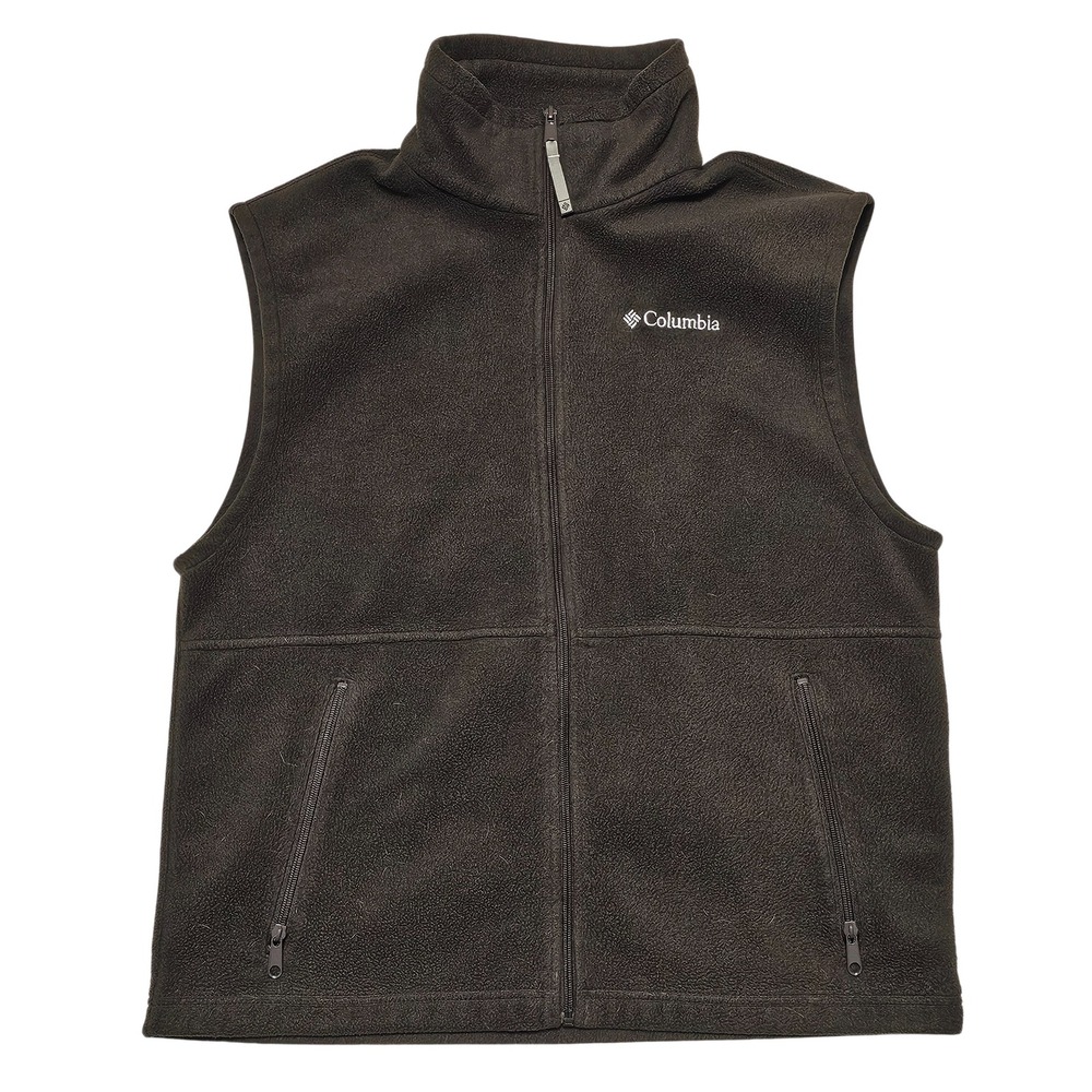 Columbia Black Fleece Zip-Up Vest